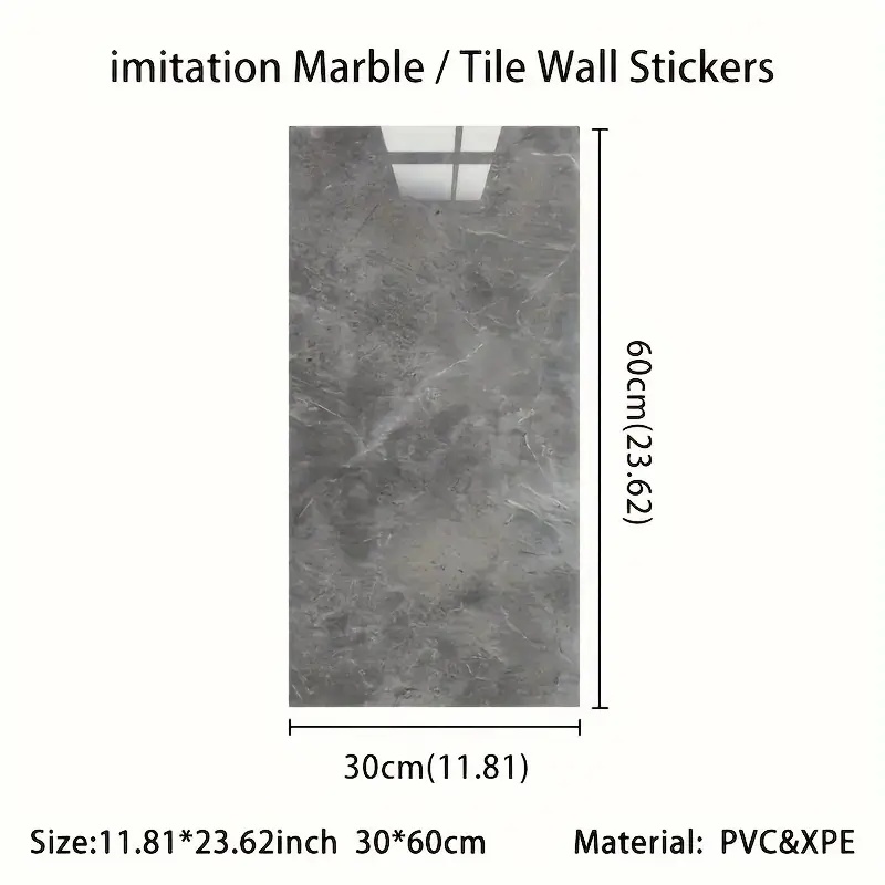 30cm*60cm Imitation Marble Til - Pvc Panel Background ulasan dan harga