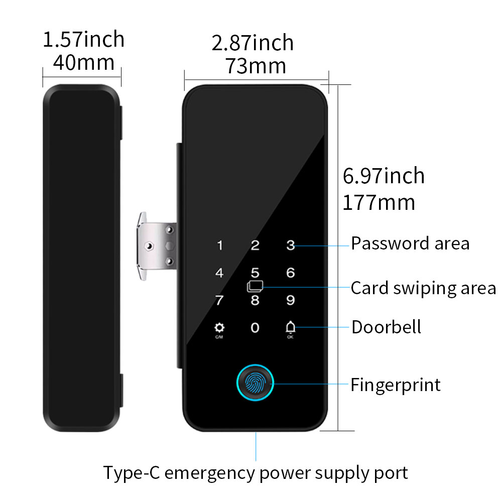 Tuya Smart Life Bluetooth Glas - Glass Door Hinge ulasan dan harga