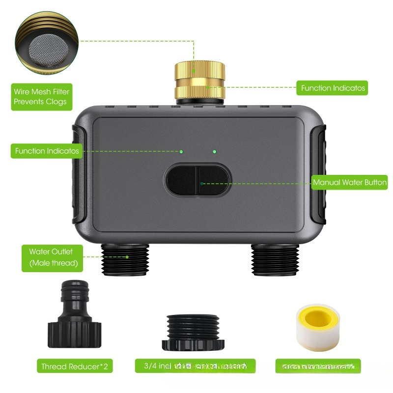 WiFi Bluetooth Dual‑Outlet Sma - Timer Dual Outlet ulasan dan harga