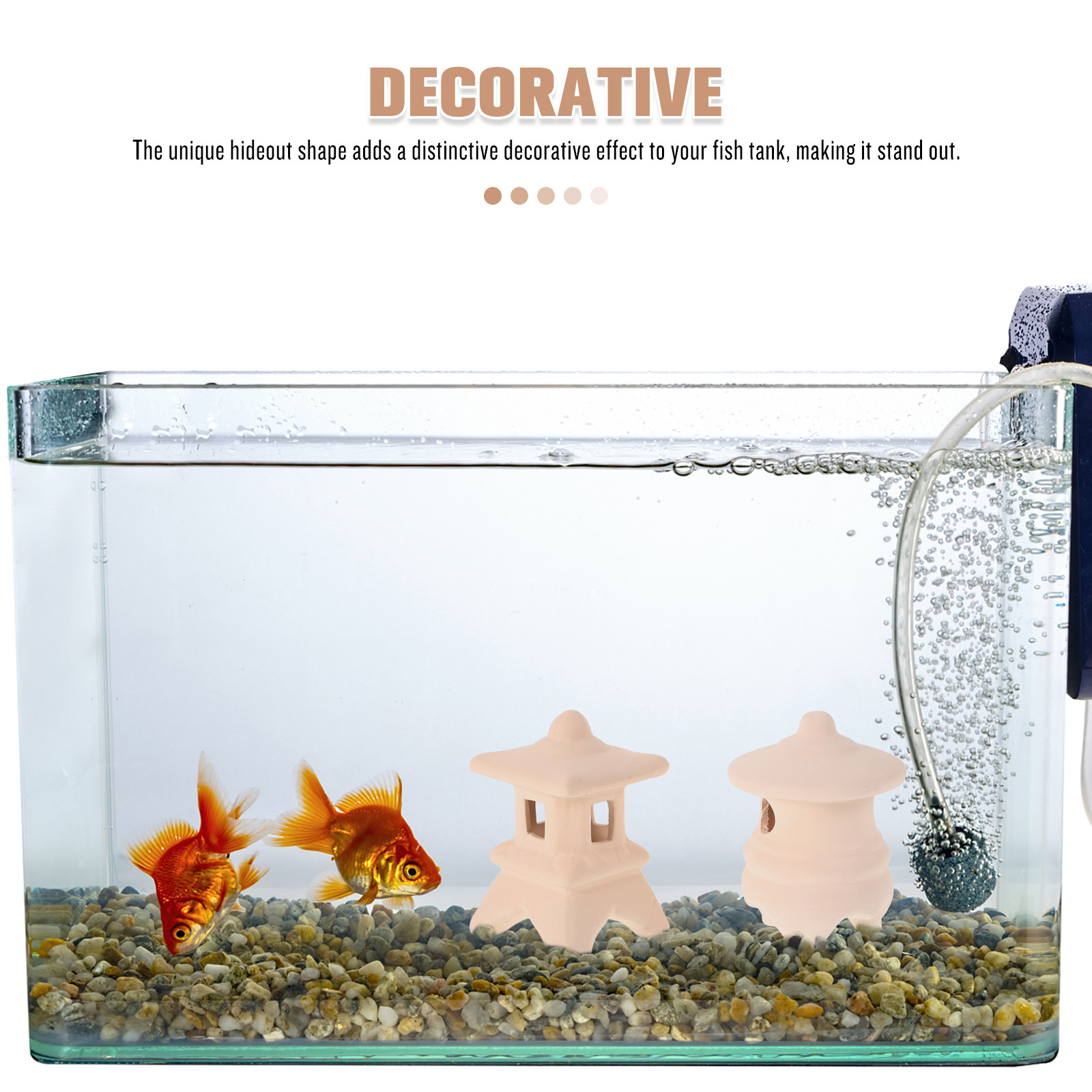 2Pcs Ceramic Aquarium Hide Fis - Hide Cave Ceramic ulasan dan harga